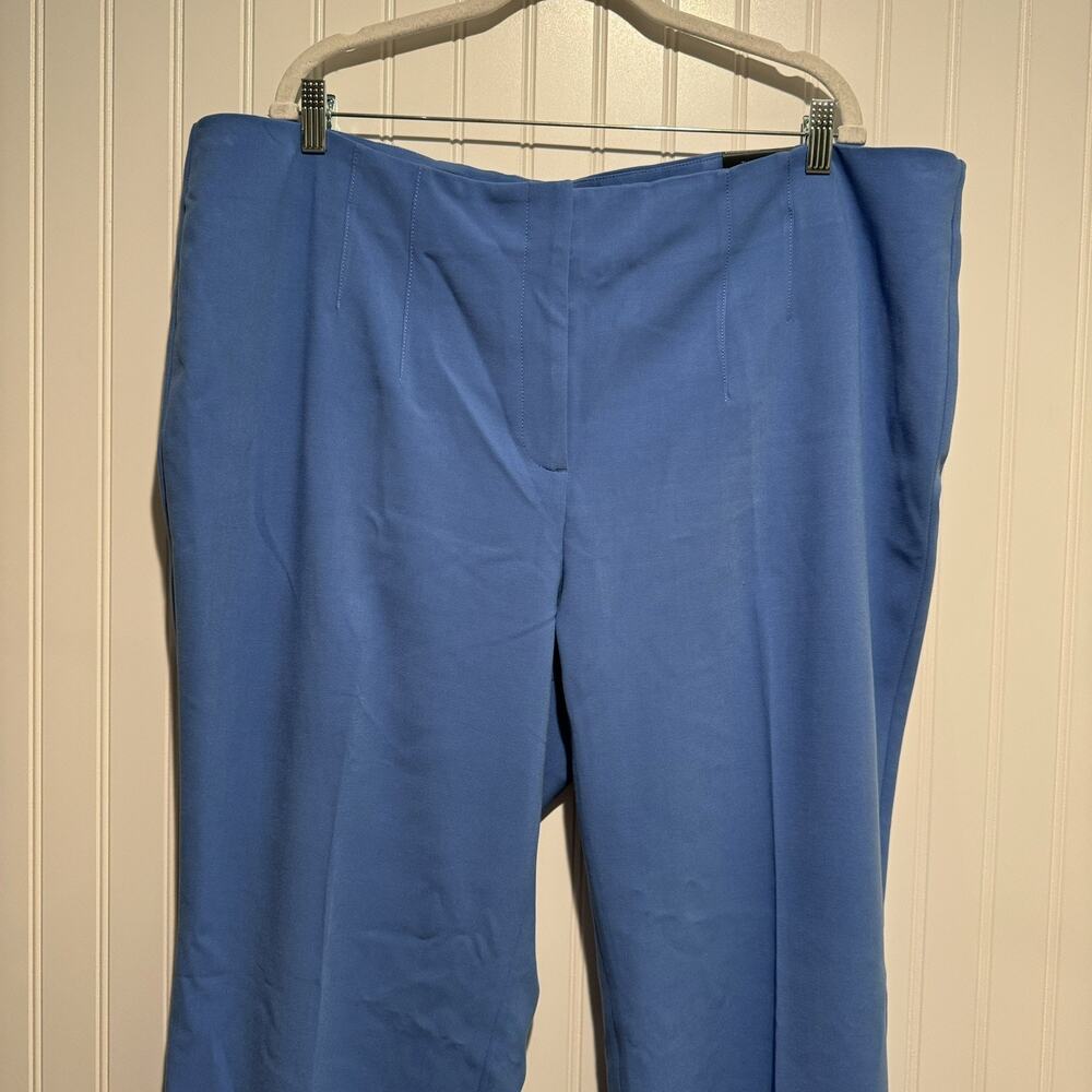 Talbots Blue Providence Pants Flare Leg High Waisted NEW Size 22 Petite - Picture 3 of 9
